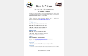 open de poitiers - fleuret M13 M15 M17 M20