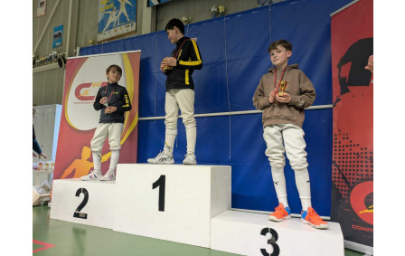 Classement Général du Championnat Départemental 2025-2026
Fleuret M11
3e : Raphaël Samain